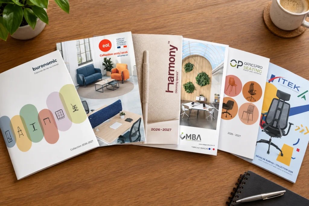 Catalogues de mobilier de bureau des fabricants partenaires d'ECS